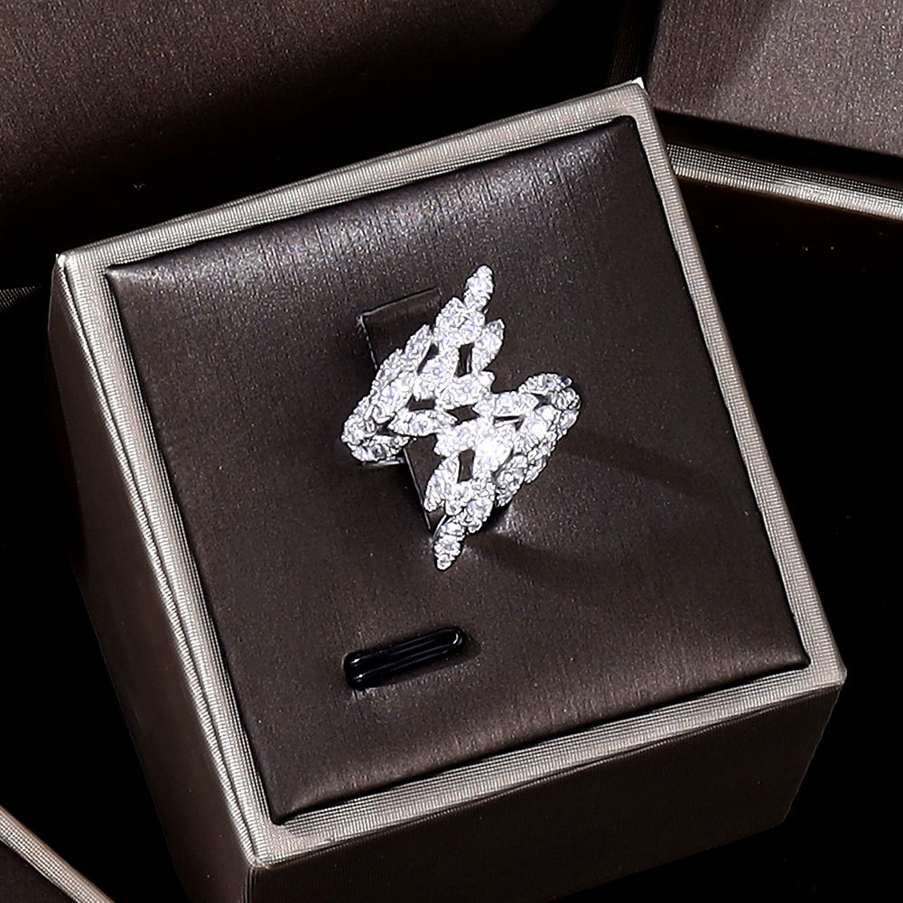 3A Zircon Jewelry Micro Set Full Crystal Necklace And Earrings 4 Piece Set For Weddings And Banquets photo 4
