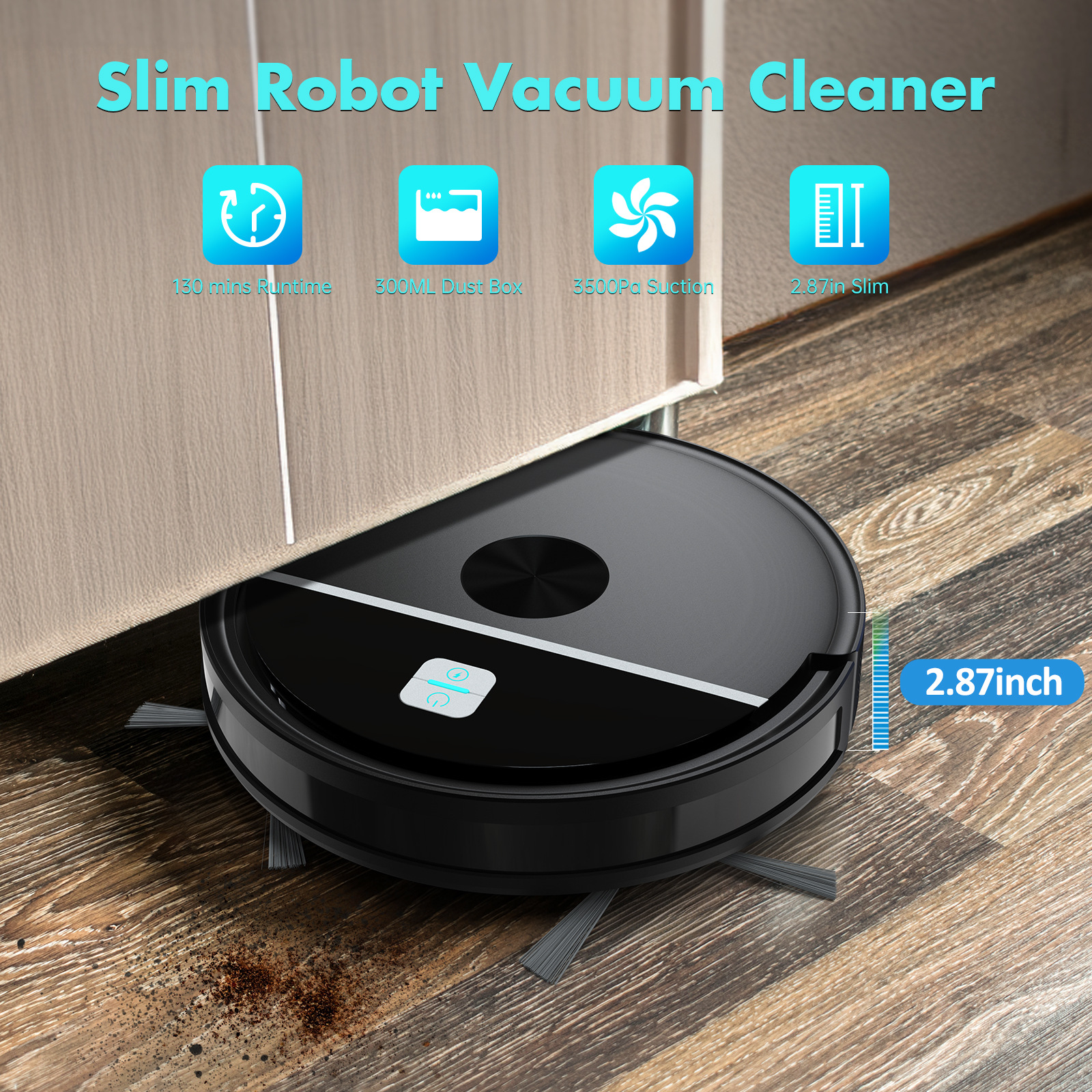 Smart Home Infrared Obstacle Avoidance And Automatic Recharging Vacuum Cleaner photo 1