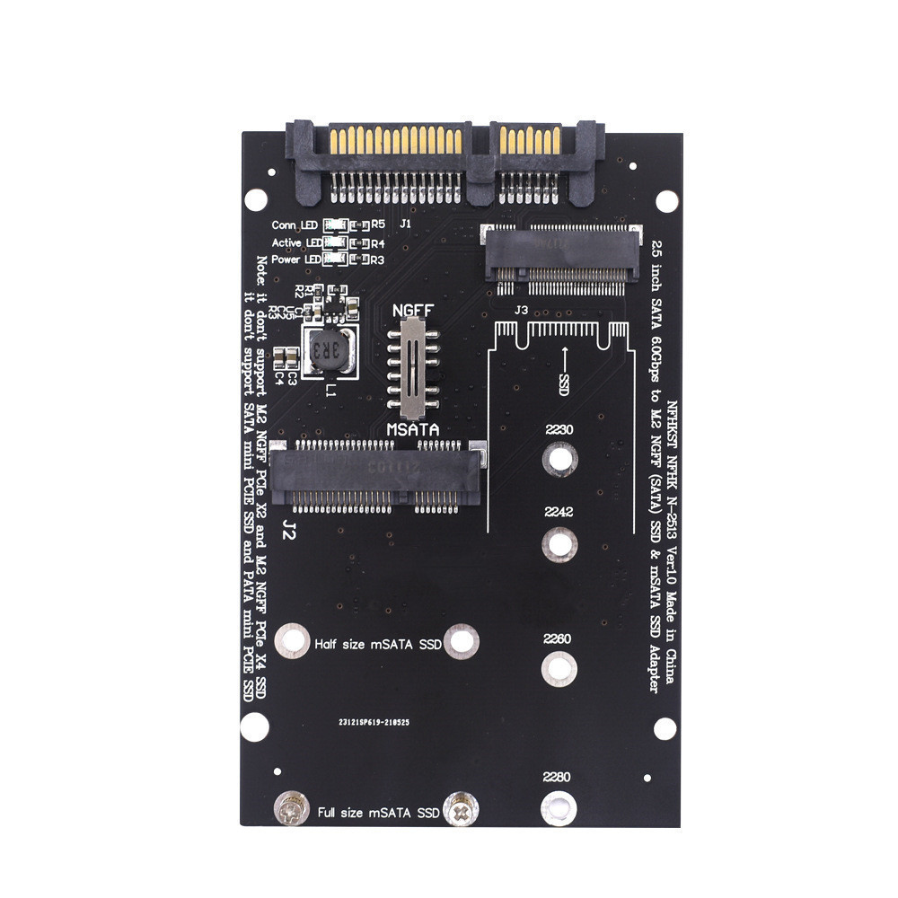 SATA3 To M2 NGFF MSATA SSD Conversion Card Adapter Card Switchboard photo 1