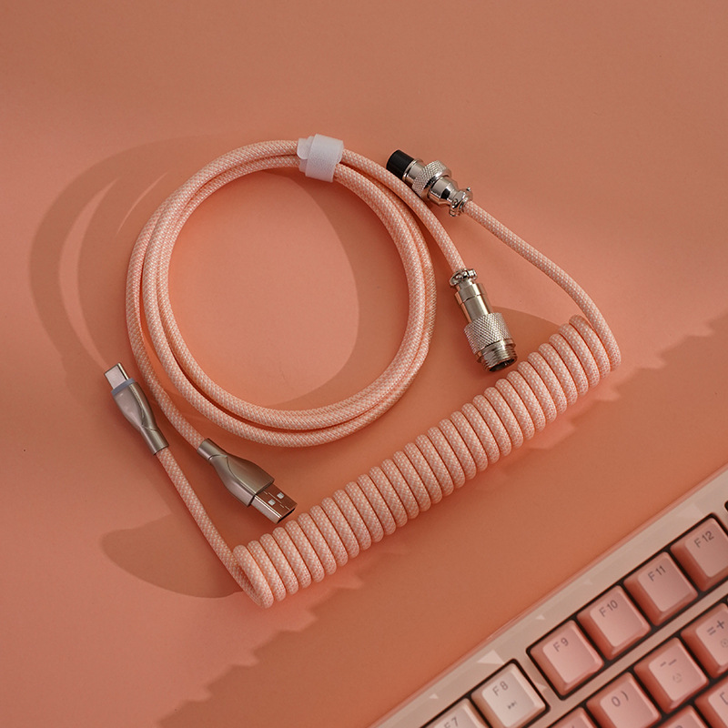 Aviation Connector Cable, Type-C Braided 8K Data Cable photo 6