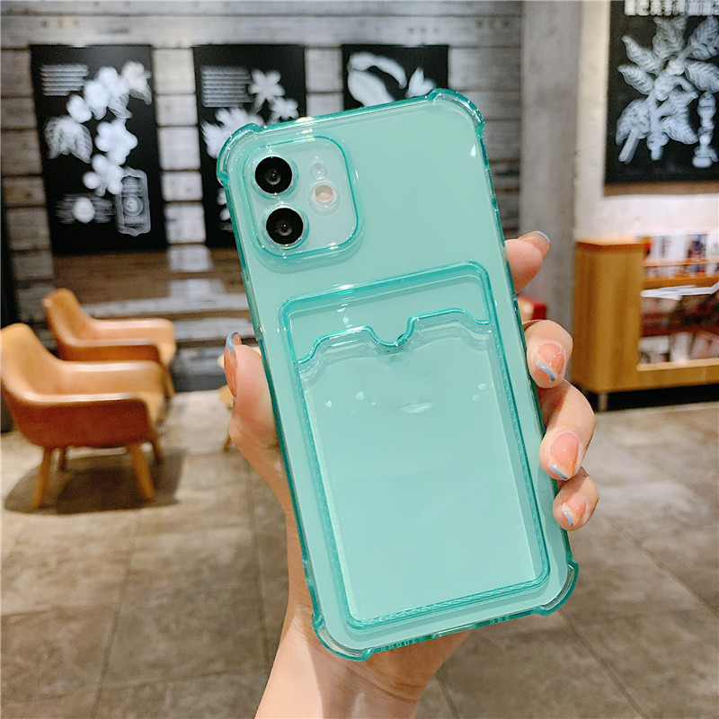 Simple Transparent Card Phone Case All-inclusive Soft Silicone Drop-resistant photo 5