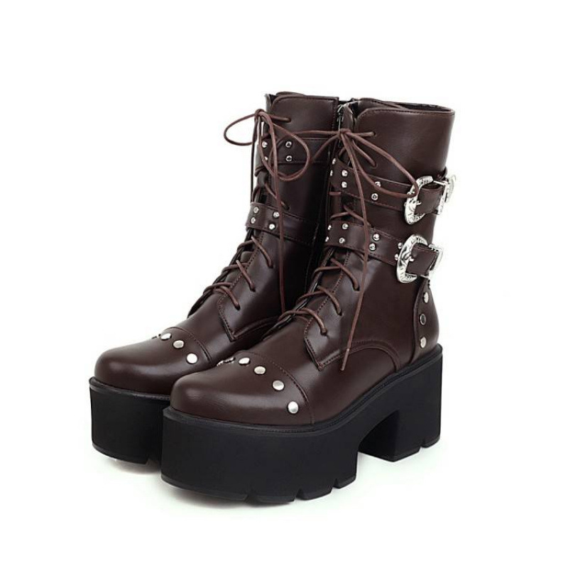 Square Heel With Side Zipper Women's photo 2