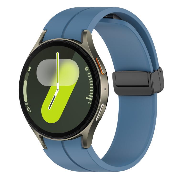 Folding Magnetic Black-clasp Silicone Watch Strap photo 4