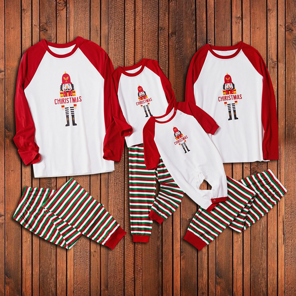 European And American Christmas Parent-child Pajamas Suit photo 1