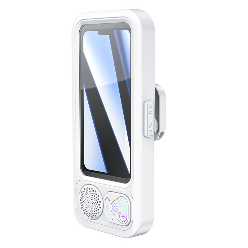 RGB Bluetooth Speaker Waterproof Bathroom Phone Case And Touchscreen Phone Holder photo 3