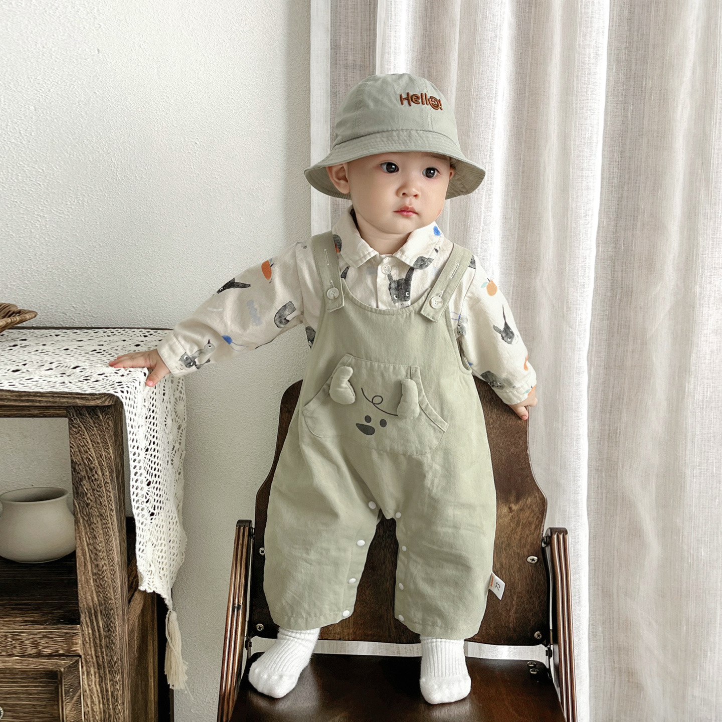 Baby Boy Clothing Autumn Overalls Set photo 1