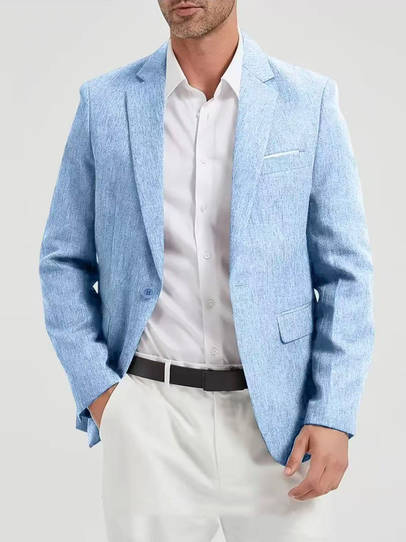 New Casual Single-breasted Suit For Wedding Best Man photo 4