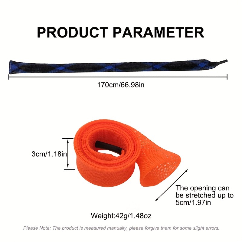 Luya Fishing Rod PET Woven Nylon Sleeve photo 5