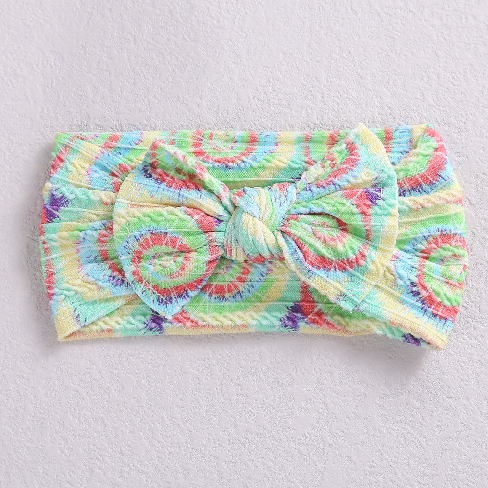 Wide-brimmed Jacquard Nylon New-style Childrens Headband photo 7