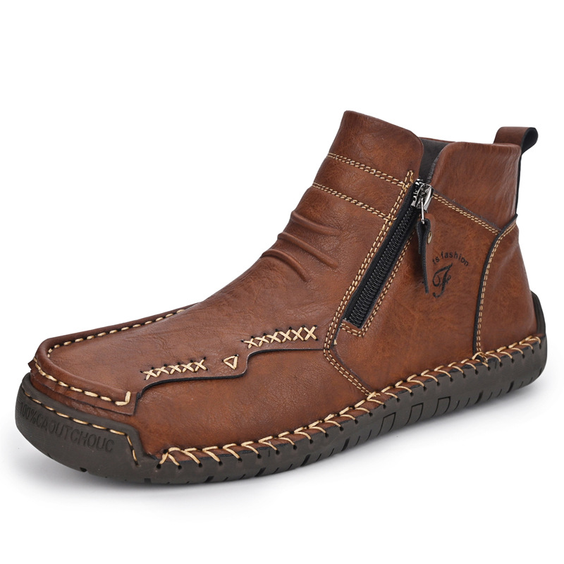 Plus-size High-top Ankle Boots Warm British-style Dr Boots photo 3