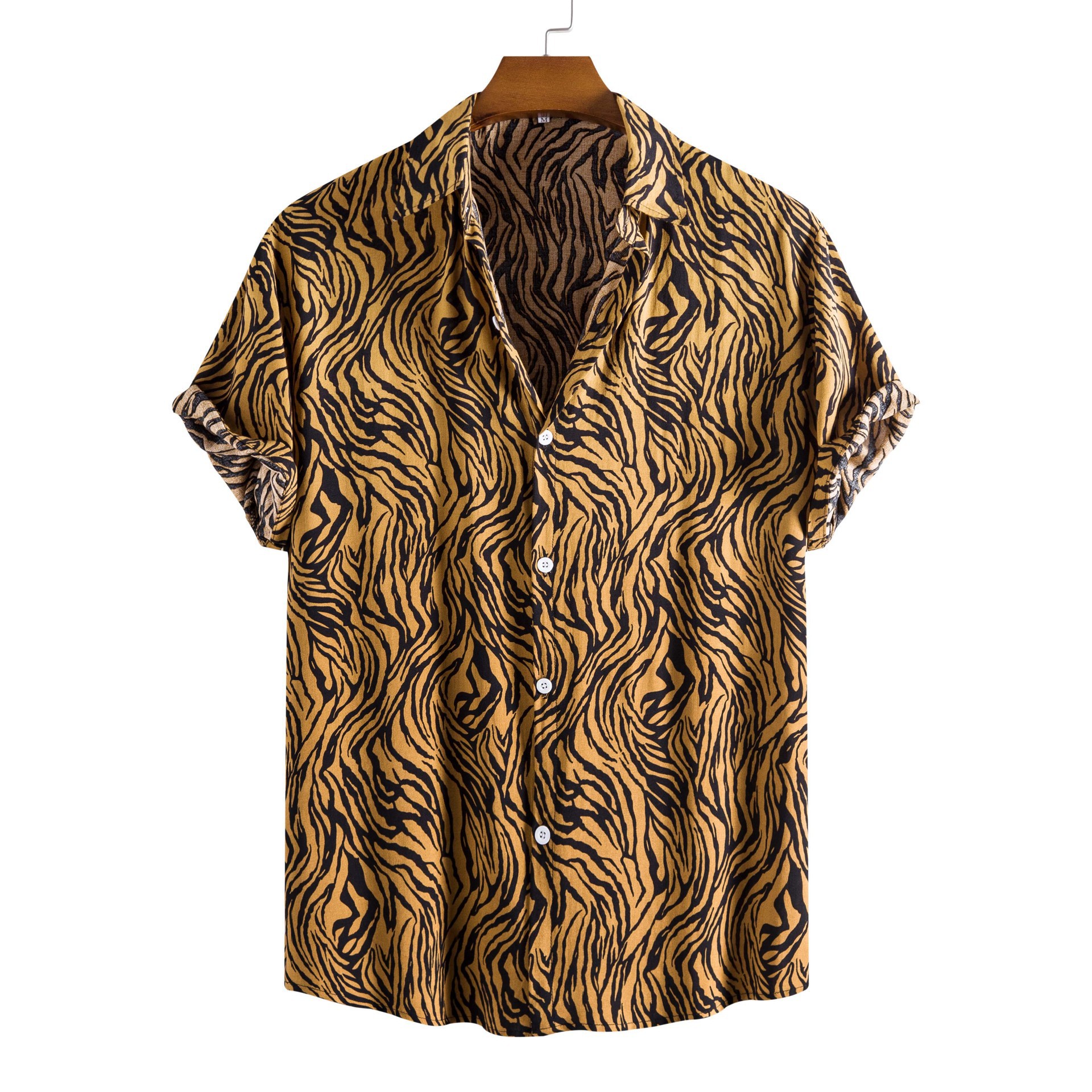 Men's Digital-Print Hawaiian Short-Sleeve Shirt photo 7