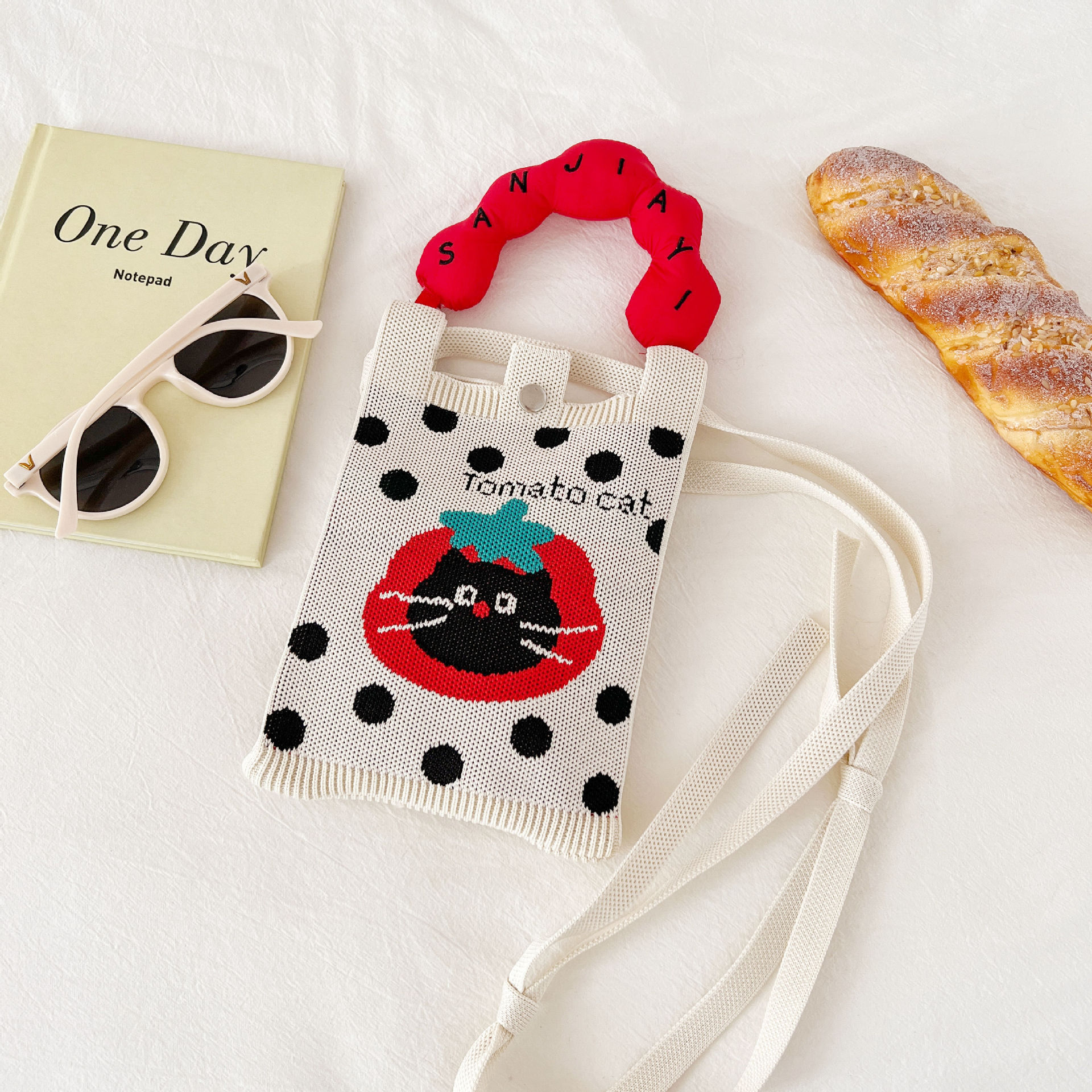 High-end Women's Knitted Phone Bagversatile And All-match photo 7