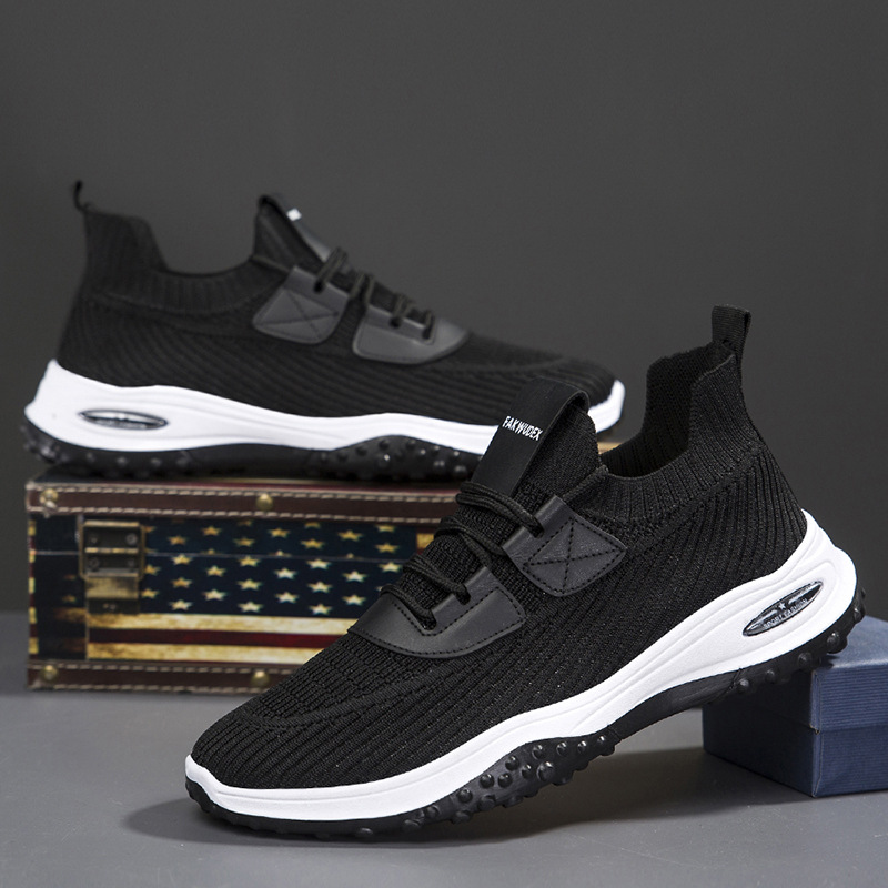Flyknit Breathable Low Top Sports Outdoor Casual Running Tourism Flat Shoes photo 6