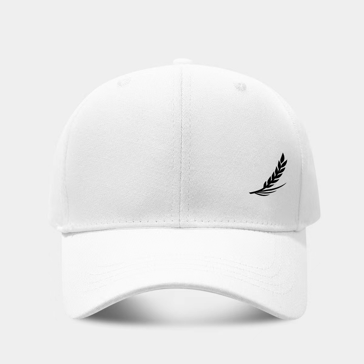 Side-hemmed Wheat-ear Print Baseball Cap For Men Outdoor Casual Style photo 3