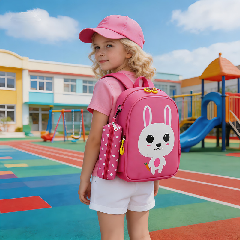 Little Rabbit Children's School Bag Girls' Kindergarten Backpack photo 1