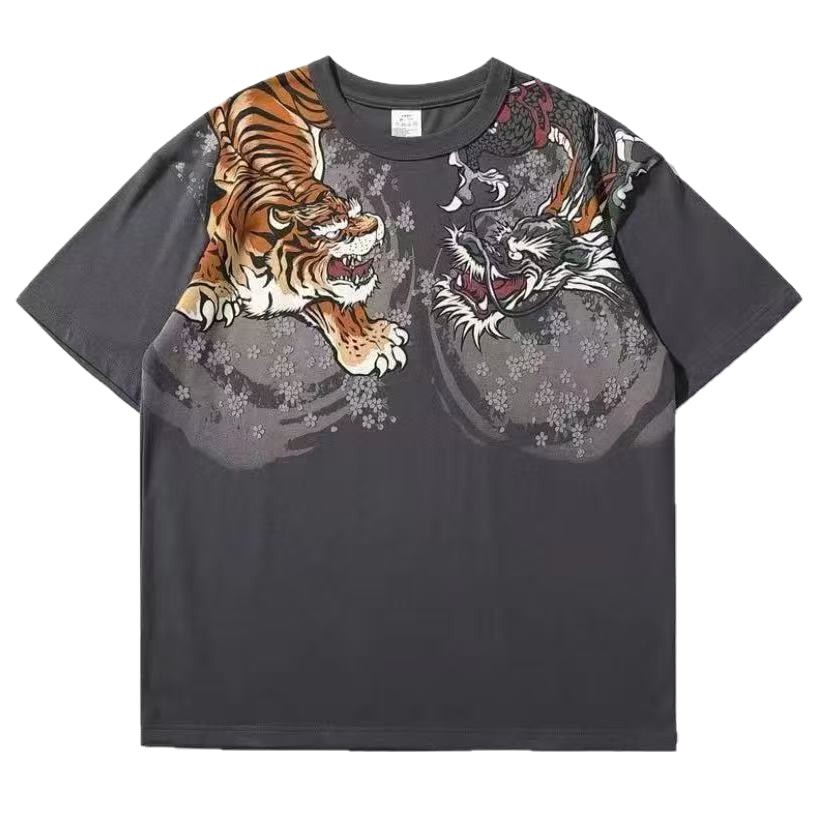 Handsome Tiger Comfortably Blending In photo 2