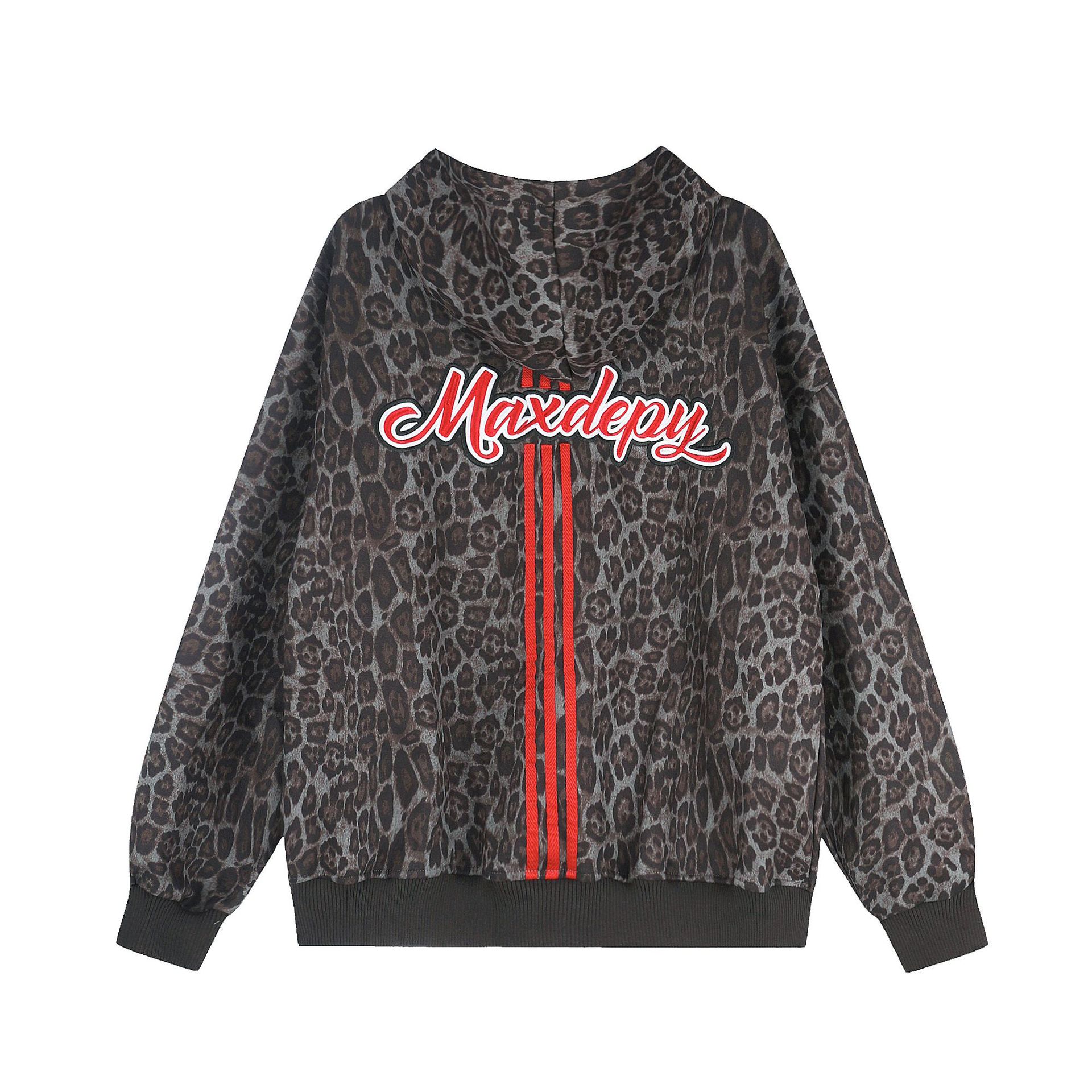 High-street Fashion Leopard-print 3D Printed Hooded Sweatshirt photo 3