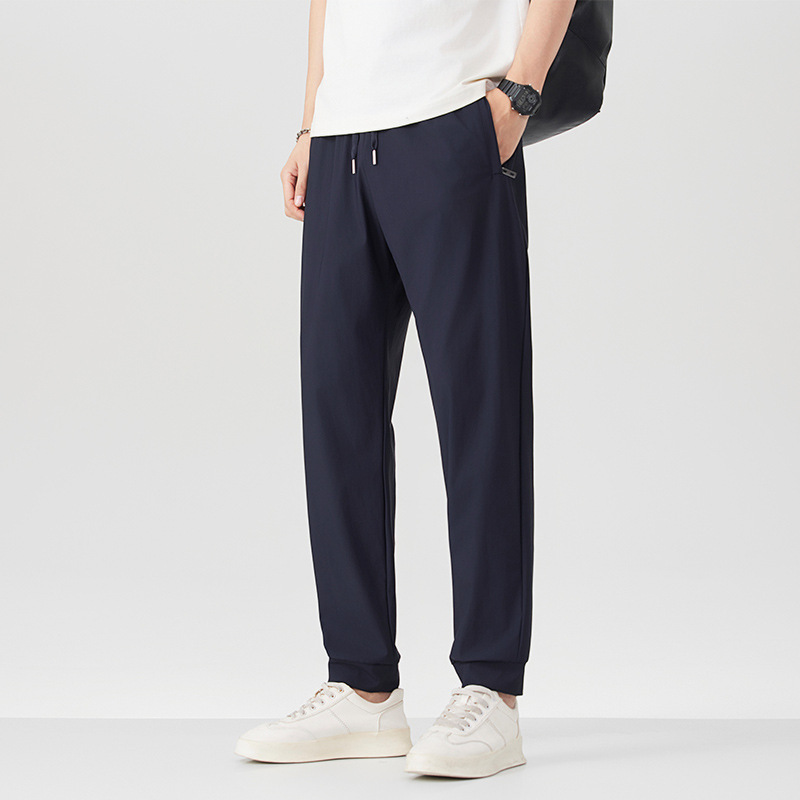 Ice Silk Men's Summer Thin Straight-leg Sweatpants photo 7