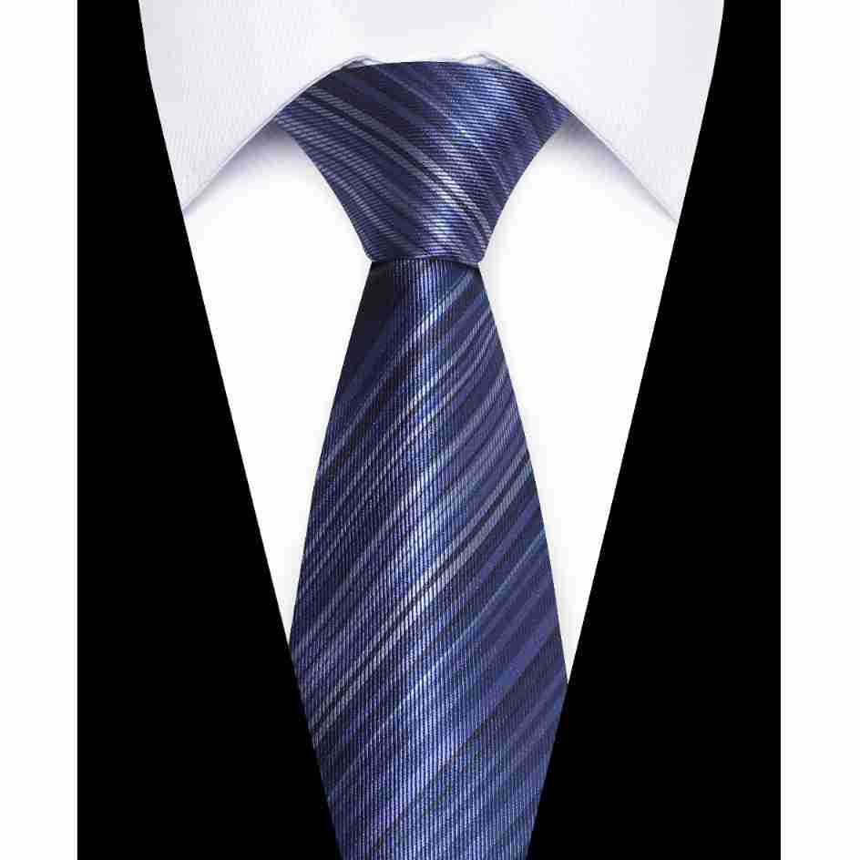 Usiness Striped Hand-stitched Polyester Tie photo 5