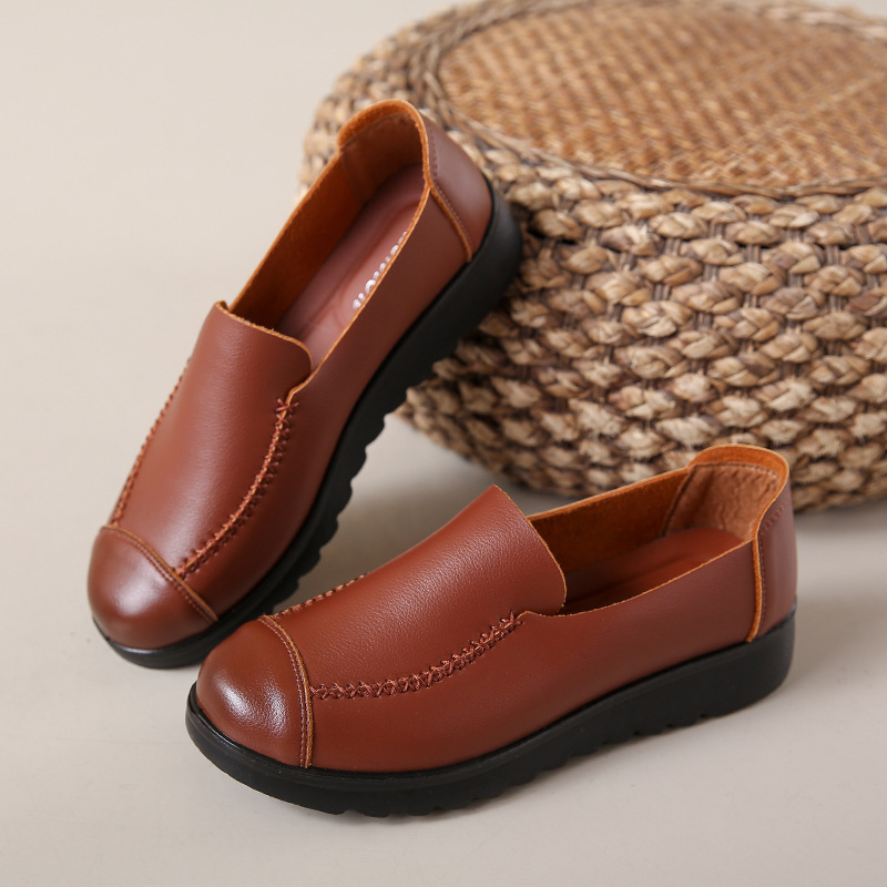 Summer New Arrival Moms Shoes Soft-soled And Comfortable Work Leather photo 4