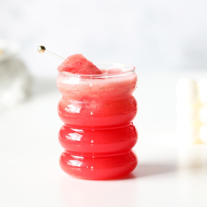 High-borosilicate Glass Cup Cute Drinking Mug photo 6