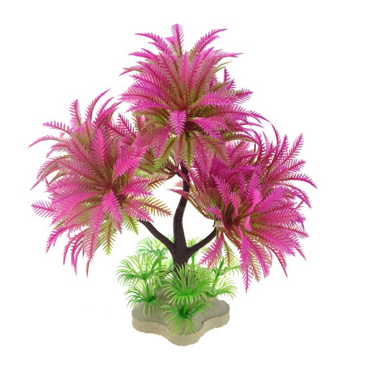 Fish Tank Landscape Artificial Water Grass Tree Landscape Simulation Aquarium Decorative Plastic Plant photo 3