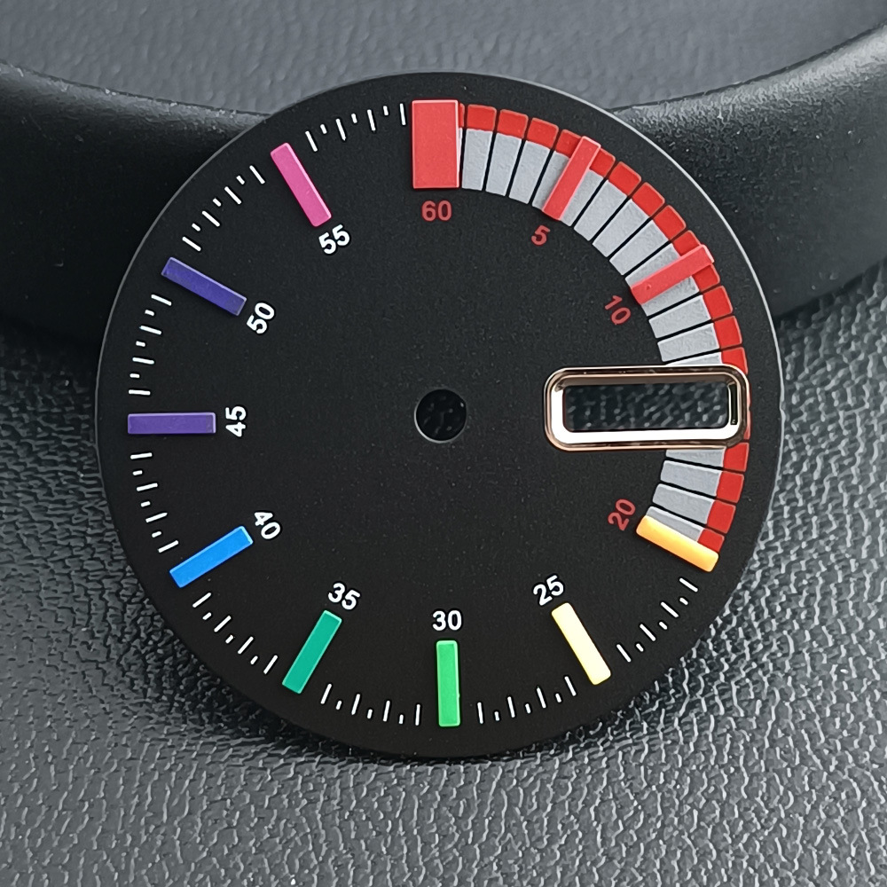 Rainbow Dial Mechanical Movement Watch Dial Replacement Part photo 2
