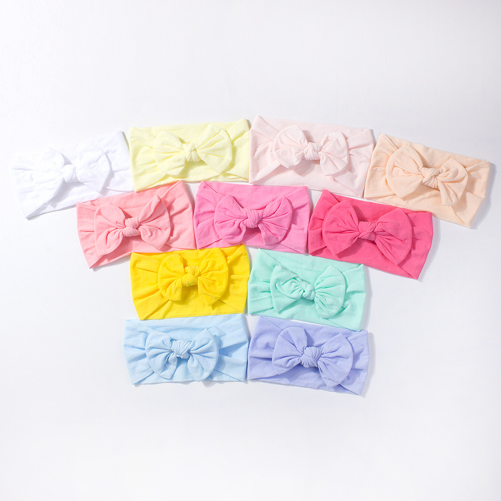 European And American Nylon Bow Hairband photo 1