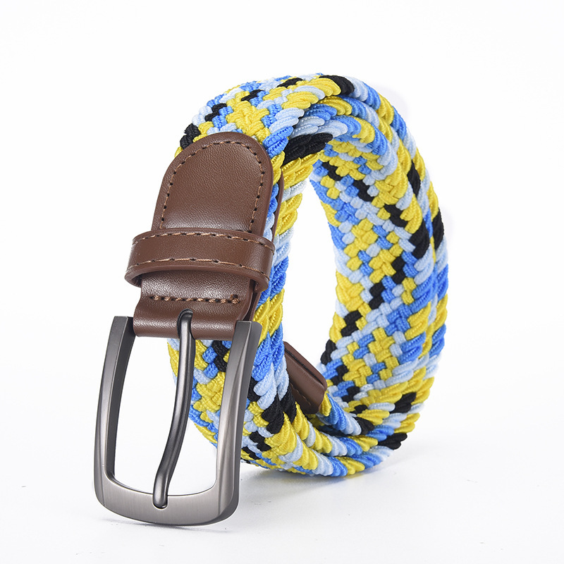 Men's Elastic Woven Belt, Tactical Casual Trouser Belt photo 6