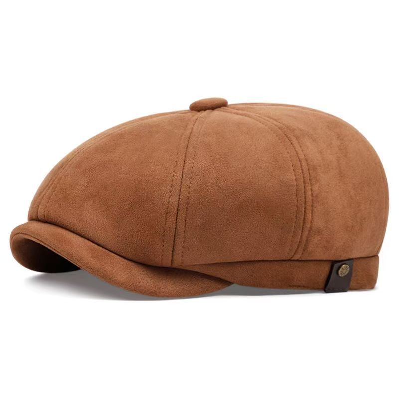 British-style Youth Casual All-match Vintage Octagonal Beret photo 4