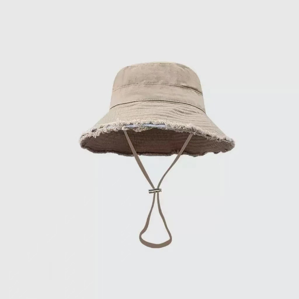 Outdoor No-wash Raw-edged Bucket Hat For Men And Women photo 3