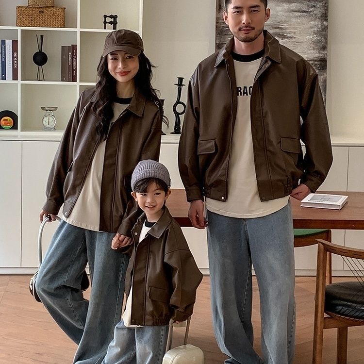 New Stylish Biker Jacket For Moms Daughters, And The Whole Family Of Three photo 5