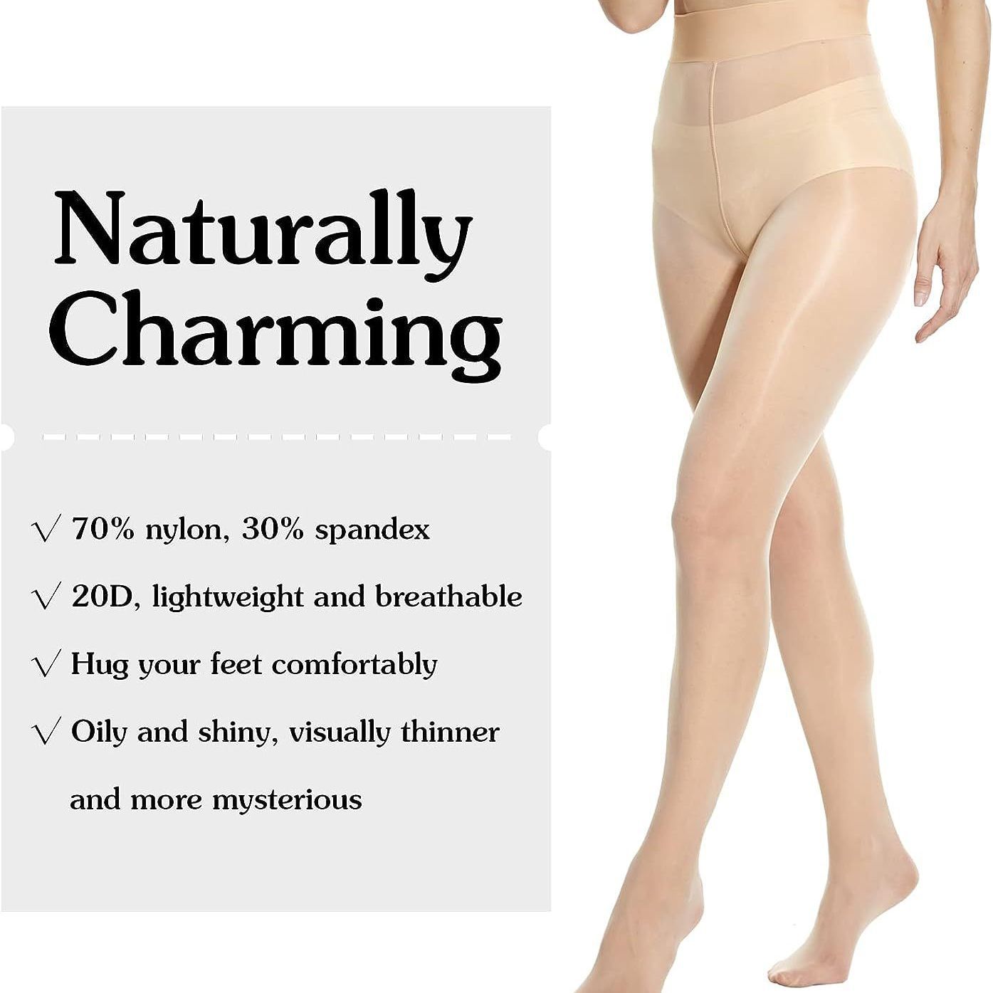 Women's Plus-size Glossy Horse Oil Silk Stockings photo 6