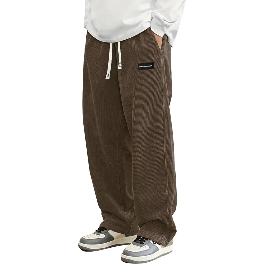Men Loose-Fit Drawstring Pocket Trousers photo 6