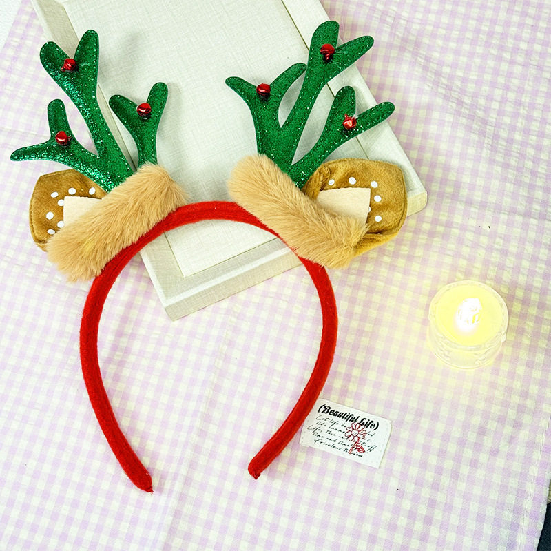 Christmas Tree Headband Women's Cute Bow Hair Accessory photo 3
