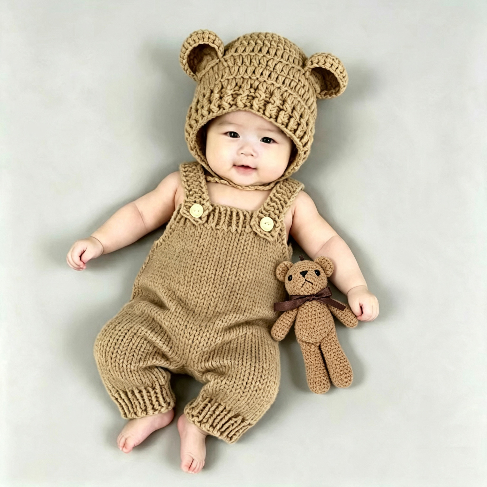 Newborn Baby Studio Photography One-month-old Outfit Set photo 1