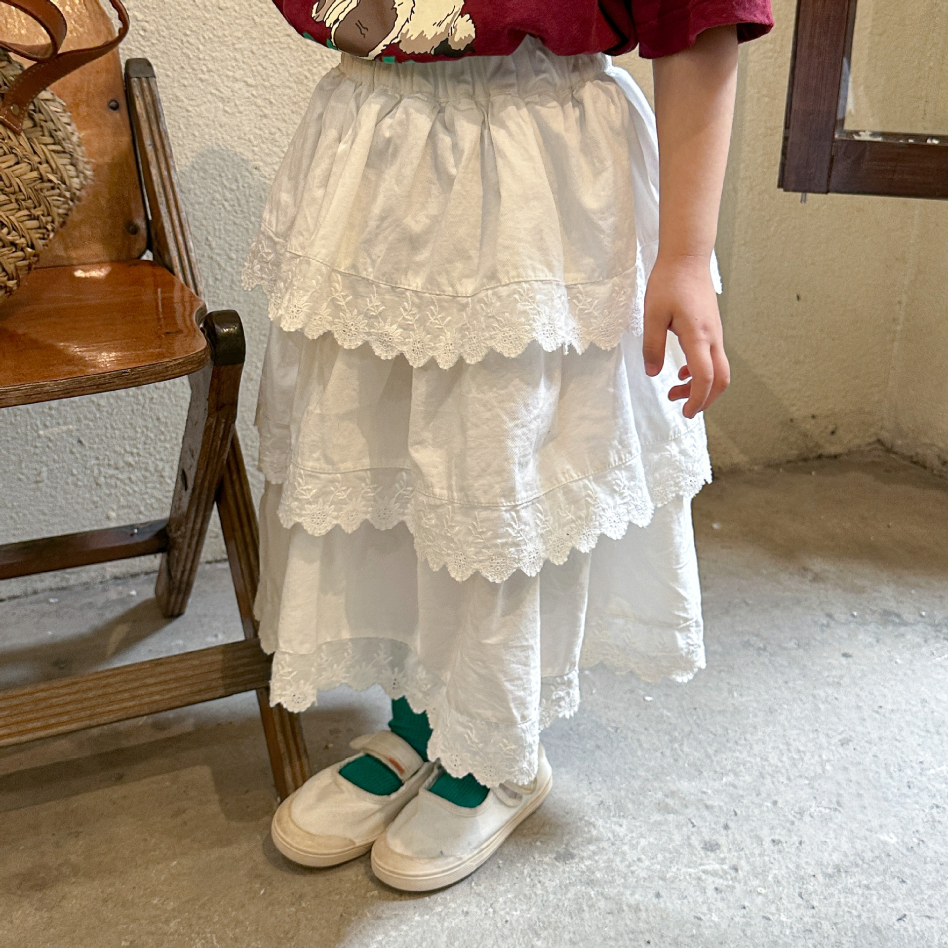 Girls' Skirt With Lace Princess-style Dress photo 1