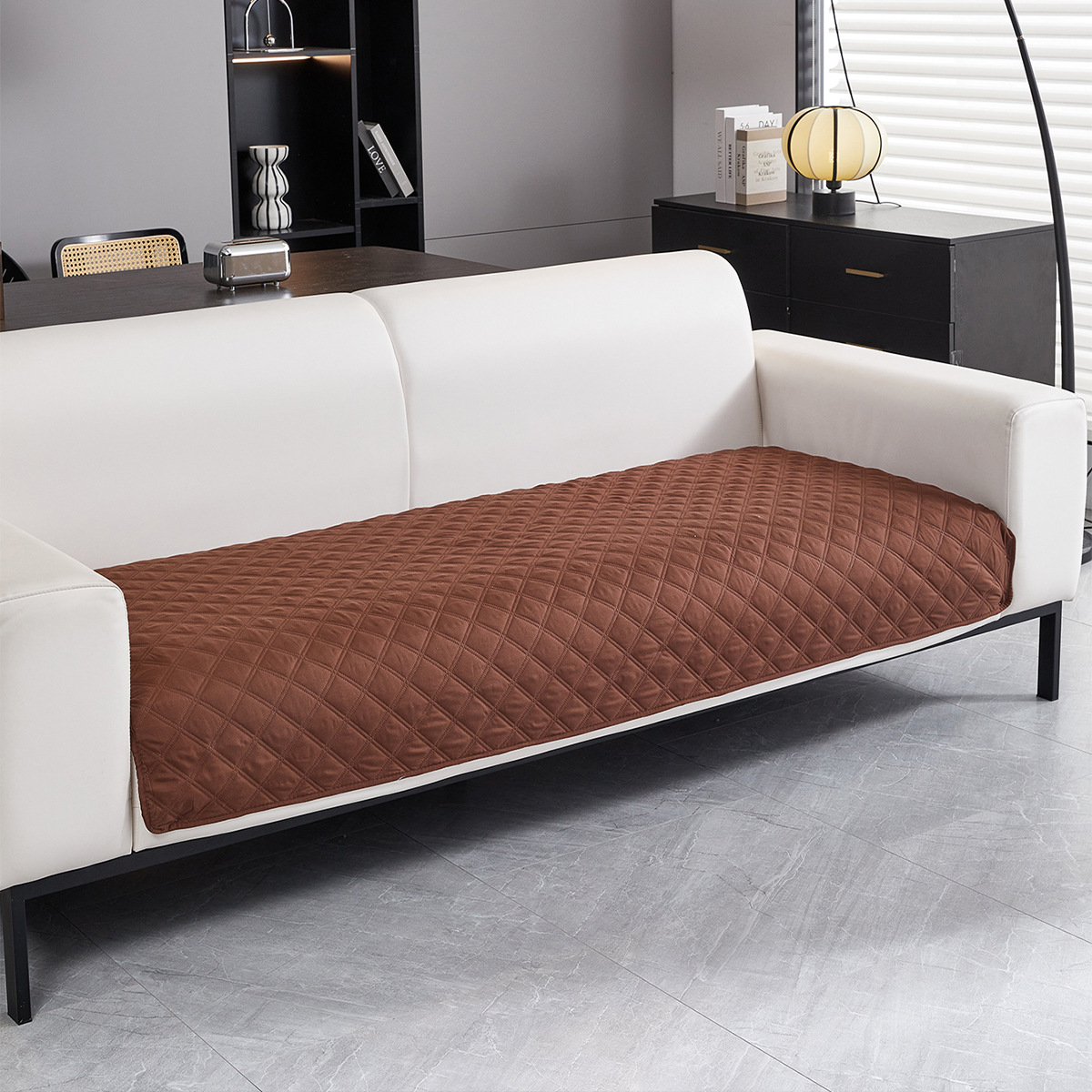 Brushed Plaid Scratch-resistant Waterproof Sofa Cushion photo 1