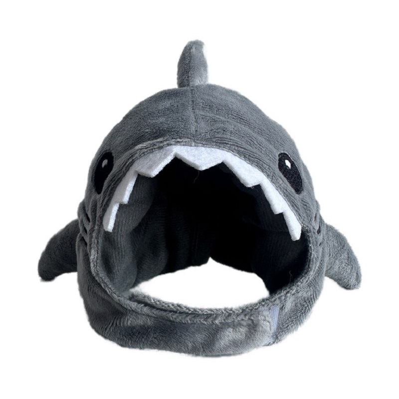 Warm Pet Cat Shark Headgear photo 4