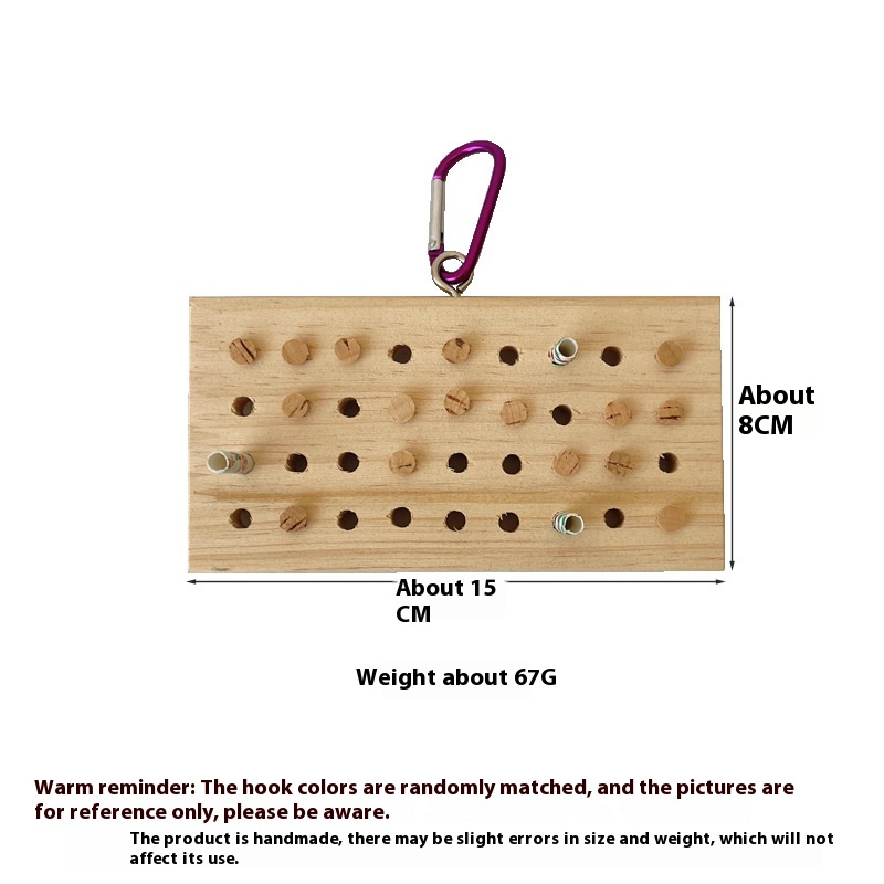Parrot Toys Training Decompression Hanging Solid Wood Keyboard Toy photo 2