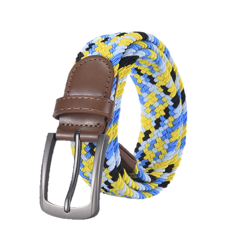 Men's Elastic Woven Belt, Tactical Casual Trouser Belt photo 7