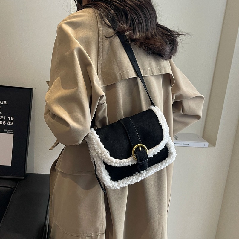Womens New Plush Shoulder Crossbody Bag photo 2