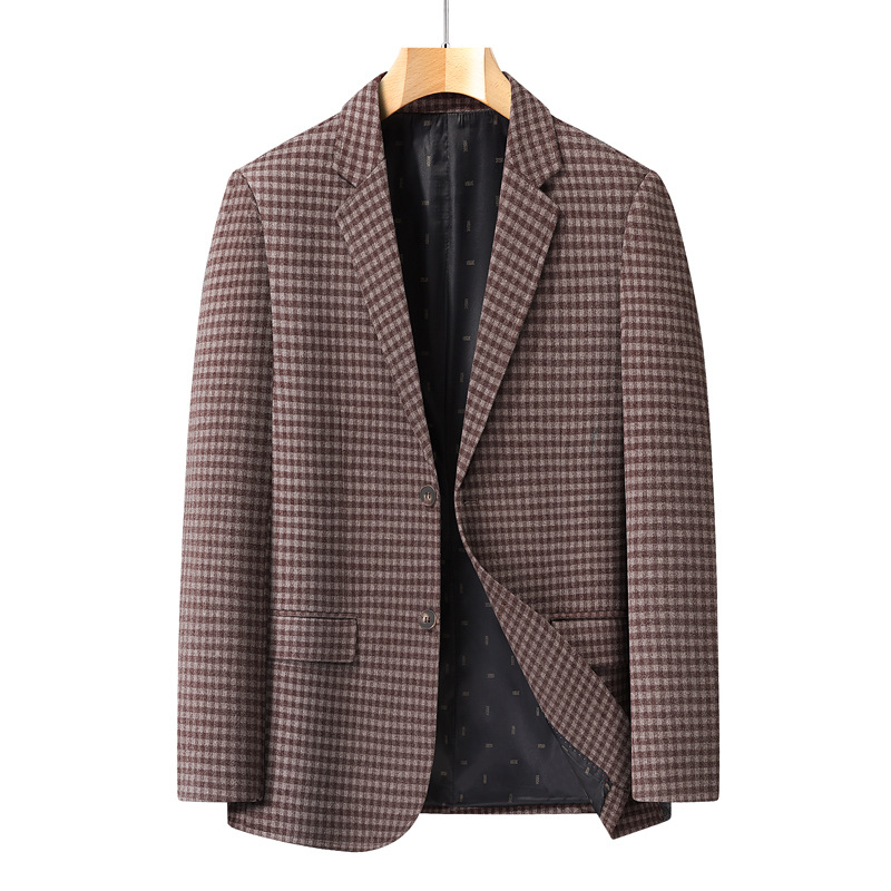 Men's Business Wool Jacket With Fleece Lining photo 4