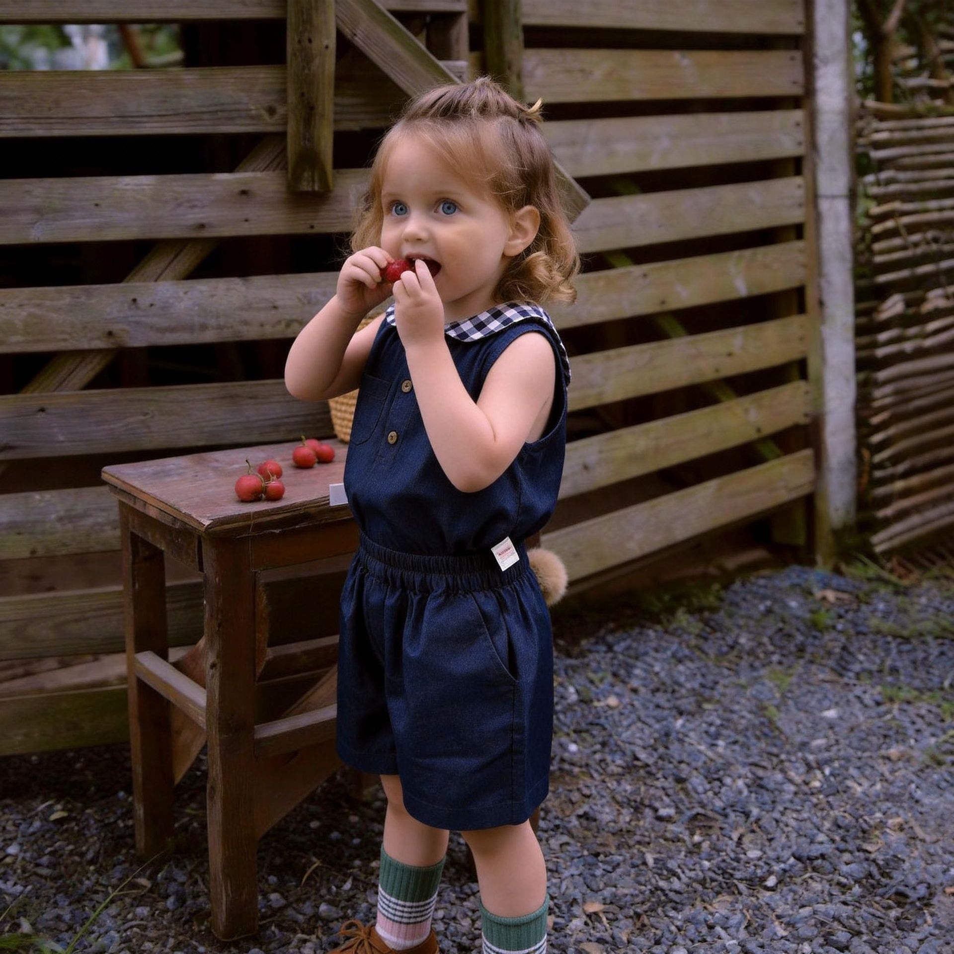Girls' Sleeveless Top And Shorts Set photo 1