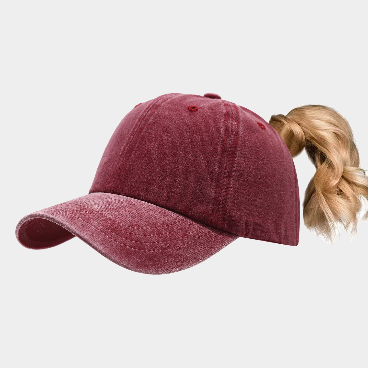High Ponytail Outdoor Casual Sports Sun Hat photo 2