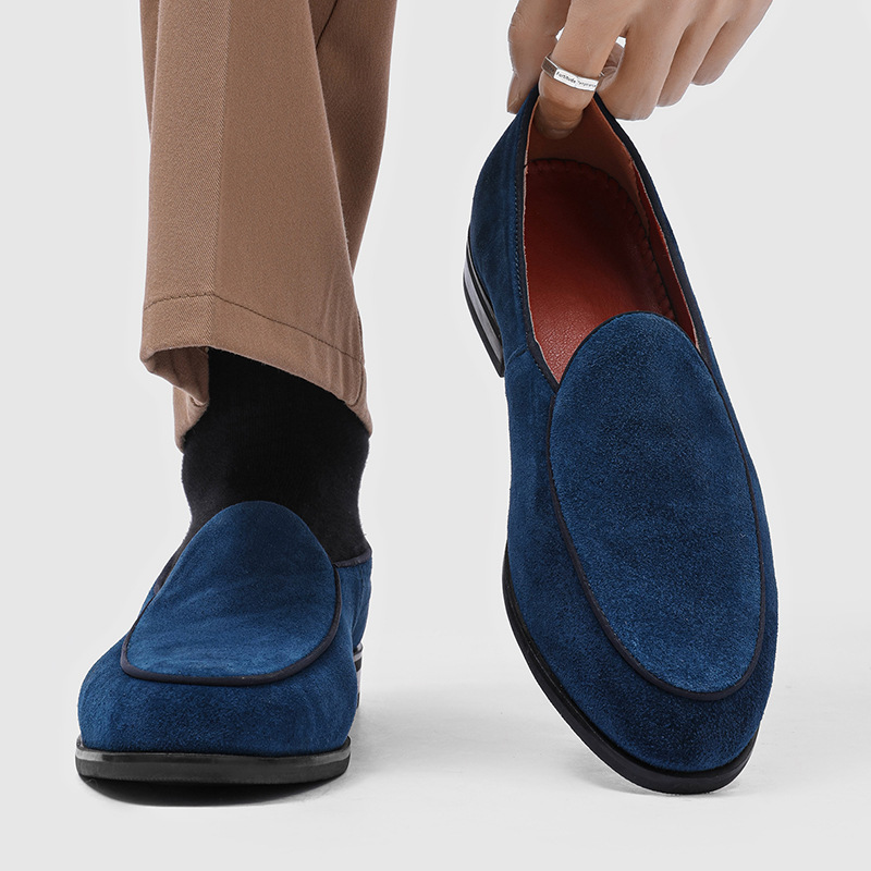 Mens French-style Fashionable Casual Low-cut Dress Shoes photo 5