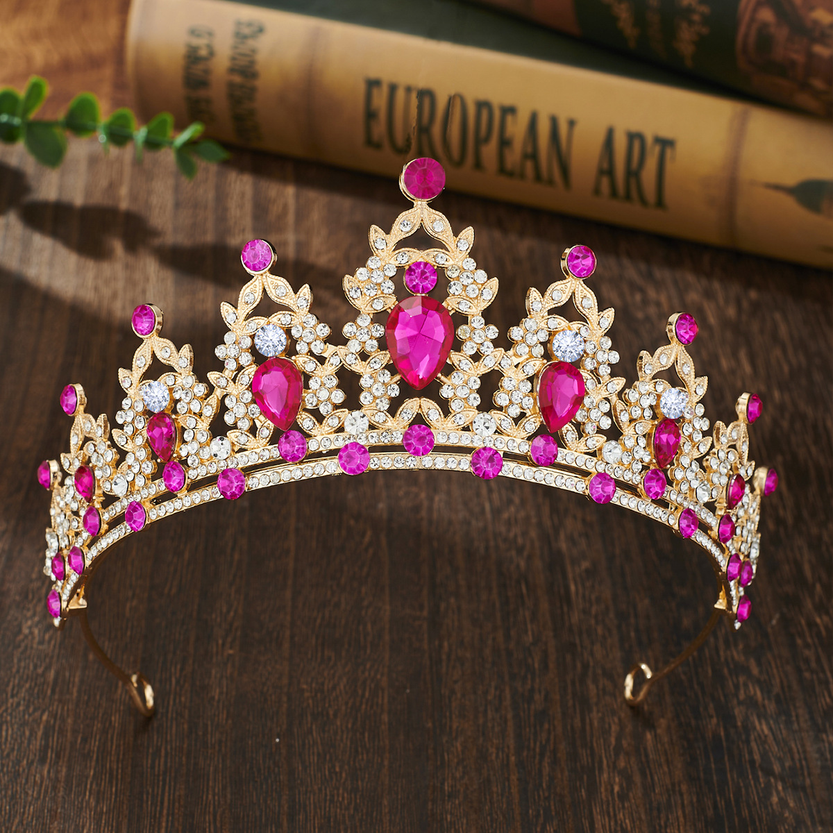 Rhinestone Headband Alloy Crown Wedding Dress Accessory photo 6