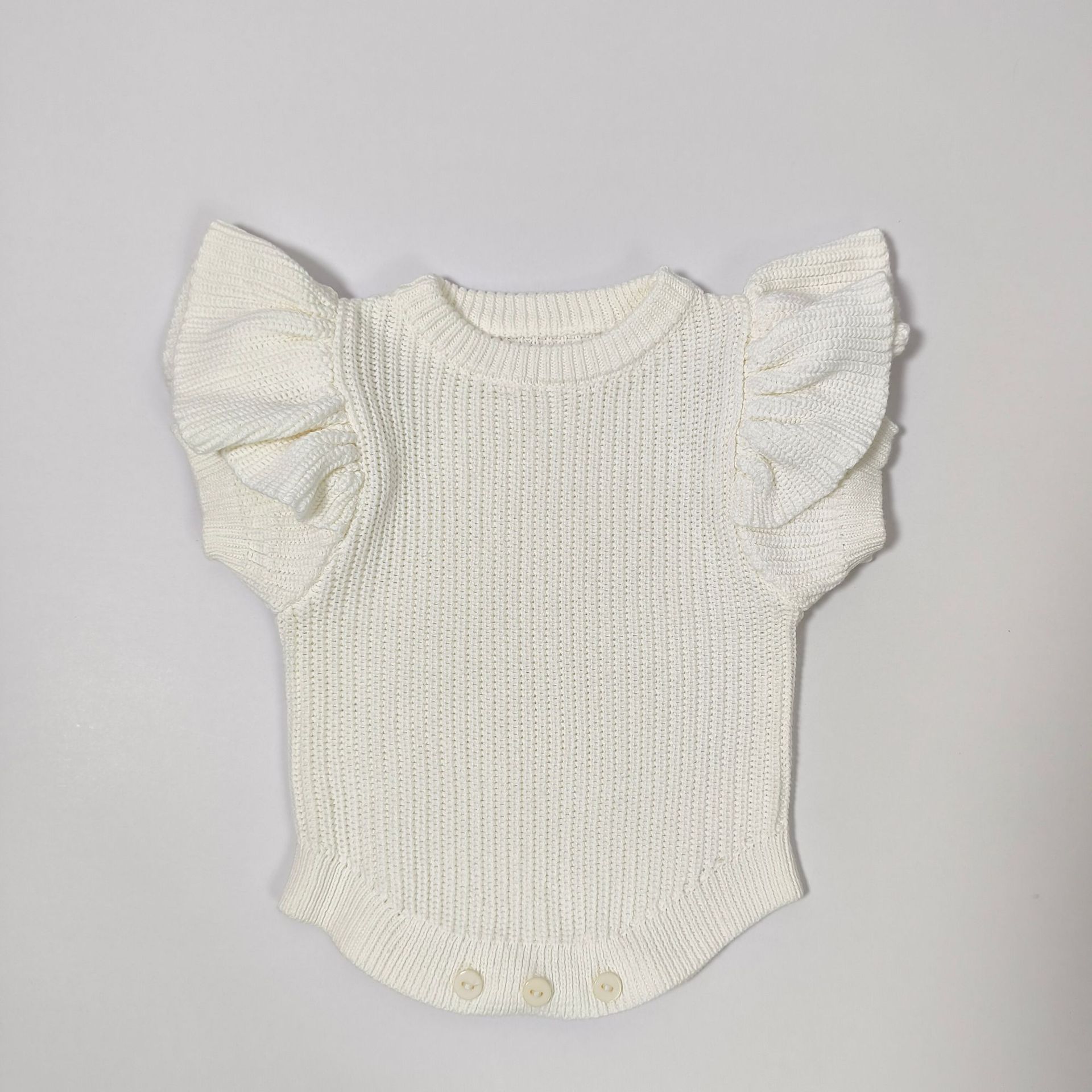 Instagram-style Baby Knitted Romper Autumnwinter Pure Cotton Warm Onesie photo 6