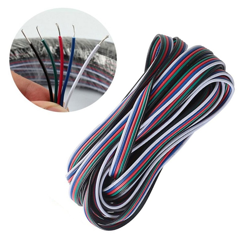 Black And Red 2P Extension Cable For LED Strip Lights 22-gauge Wire Set photo 3