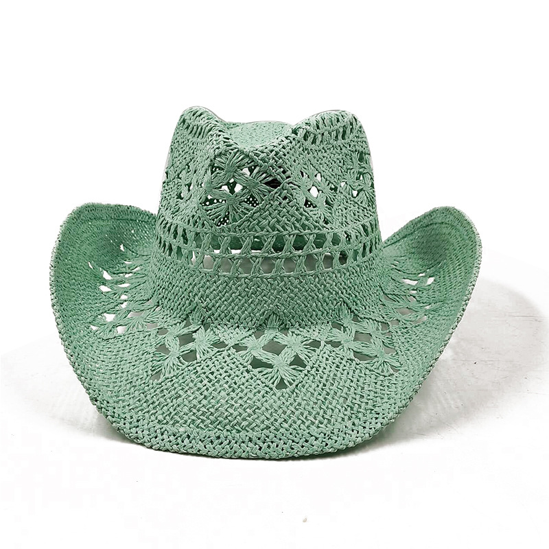 Malan Straw Hat Hand-woven Denim Hat photo 2